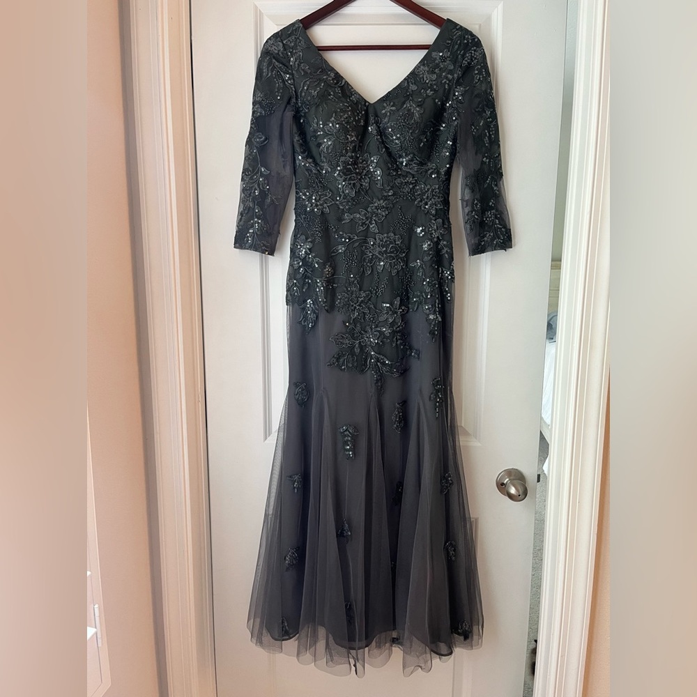 JJs House Charcoal Long Sleeve Dress